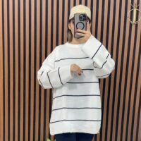 بلوز بافت لش خطی