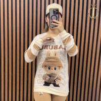 بلوز شلوار کرم طرح لبوبو بلوز شلوار کرم طرح لبوبو