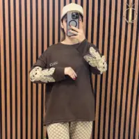 بلوز استین خرس گلدوزی