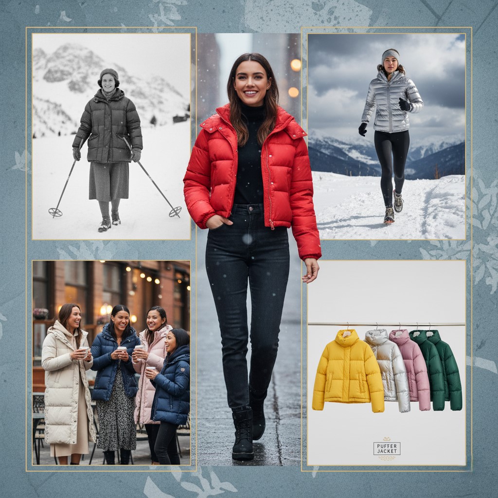 پافر زنانه؛ ترکیب شیک پوشی و گرمای زمستانی