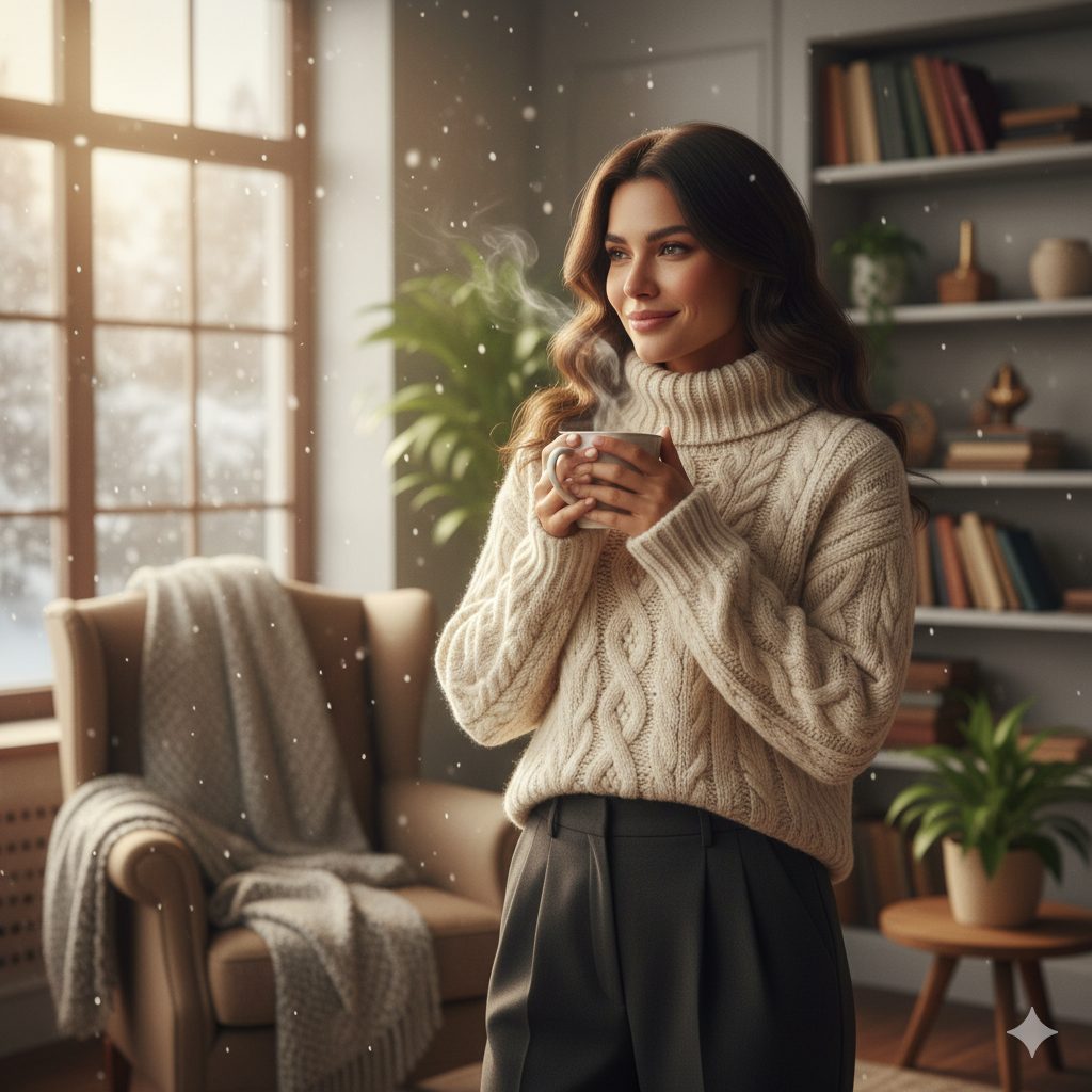 بافت زنانه؛ ترکیب گرما و زیبایی در فصل‌های سرد